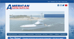 Desktop Screenshot of americancustomyachts.com